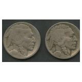 1914-D and 1914-S Buffalo Nickels
