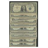 50- Mixed 1957 $1 Silver Certificates Blue Seal