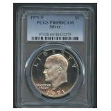 1971-S Silver Eisenhower Dollar PCGS PR69DCAM
