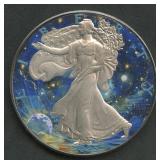 2025 ASE Colorized Silver Eagle .999 Silver 1 ozt