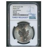2018 Canada $5 Maple Leaf NGC MS 70