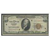 1929 $10 Federal Res Bank Note RICH FR-1860E