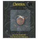 2000 'Cheerios' Lincoln Memorial Cent