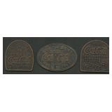 3- Mixed Coca Cola Copper Medals/Tokens