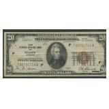 1929 $20 Federal Res Bank Note ATL FR-1870F