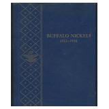 Buffalo Nickels Whitman Album with 19 Coins