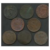 8- Mixed Large Cents Damaged