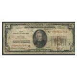1929 $20 Federal Res Bank Note BOS FR-1870A