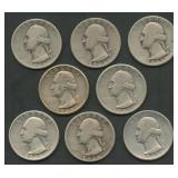 8- 1932 Washington Silver Quarters