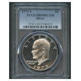 1973-S Silver Eisenhower Dollar PCGS PR69DCAM