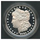 2024-S Morgan Silver Dollar Proof:  OGP with COA
