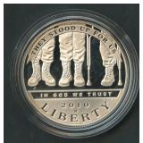 2010 Disabled Veterans .900 Silver Dollar OGP