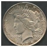 1924 Peace Silver Dollar
