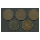 5- 1873 Indian Head Cents