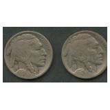 1917-D and 1917-S Buffalo Nickels
