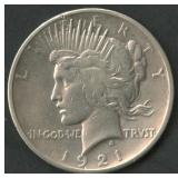 1921 Peace Silver Dollar