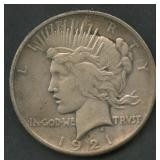 1921 Peace Silver Dollar
