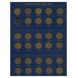 4- Partial Lincoln Cent Sets, 1909-1940 Albums