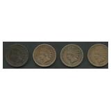 4- 1861 Copper-Nickel Indian Head Cents