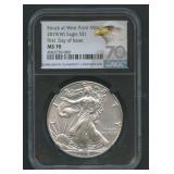 2019 (W) ASE Silver Eagle NGC MS 70