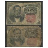 2-Fractional Currency 5th Issue 10 Cents