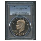 1974-S Clad Eisenhower Dollar PCGS PR69DCAM