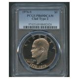 1976-S Clad Eisenhower Dollar PCGS PR69DCAM