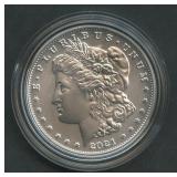 2021 Morgan Silver Dollar in OGP with COA