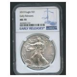 2019 ASE Silver Eagle NGC MS 70