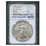 2018 ASE Silver Eagle NGC MS 70