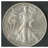 2020 ASE Silver Eagle 1 ozt Silver
