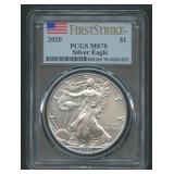 2020 ASE Silver Eagle PCGS MS 70