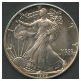 1992 ASE Silver Eagle 1 ozt Silver