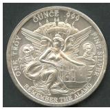 Remember the Alamo .999 Silver Round 1 ozt