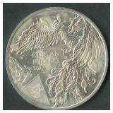 2020 Republic of Korea Phoenix .999 Silver 1 ozt