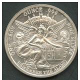 Remember the Alamo .999 Silver Round 1 ozt