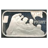Trump 'Fight' .999 Silver Bar 1 ozt