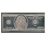 2002 $100 Federal Res Note Proof .999 Silver 1 ozt