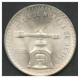 (1.08 ozt TW) 1980 Mexico .925 Silver Round