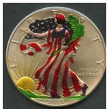 2000 ASE Colorized Silver Eagle