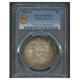 1883-O Morgan Silver Dollar PCGS MS 64