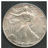 2005 ASE Silver Eagle 1 ozt Silver