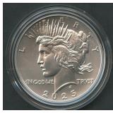 2025 Peace Silver Dollar in OGP w/COA