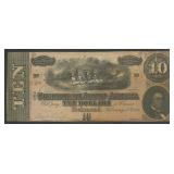 Confederate Currency $10 2/17/1864 T-68