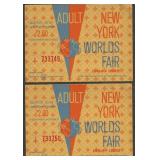 2- New York World's Fair Admission Tickets