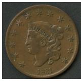 1831 Coronet Head Large Cent