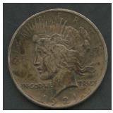 1921 Peace Silver Dollar