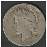 1924 Peace Silver Dollar