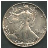 1988 ASE Silver Eagle 1 ozt Silver