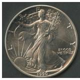 1990 ASE Silver Eagle 1 ozt Silver